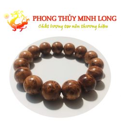 vòng tay gỗ nu huyết long size 14 ly hạt tròn
