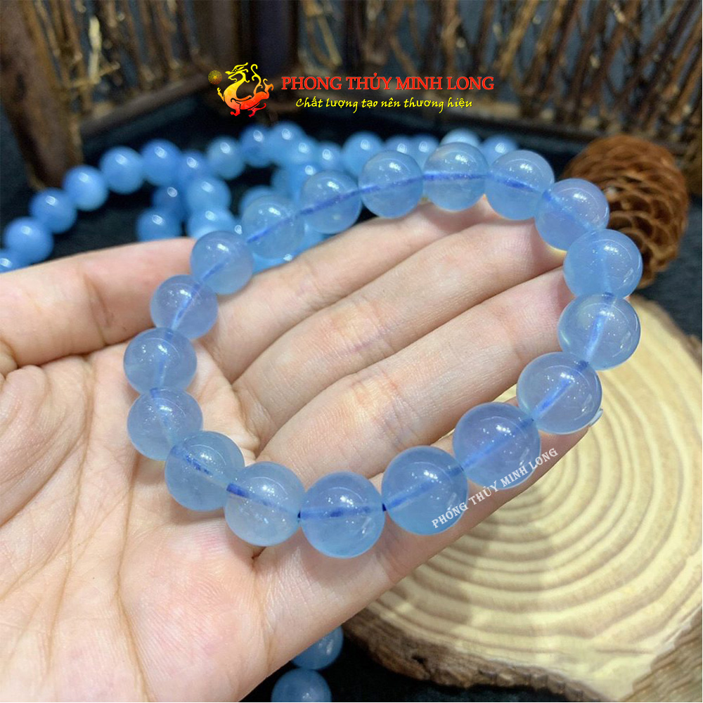 Vòng đá Aquamarine xanh nước biển