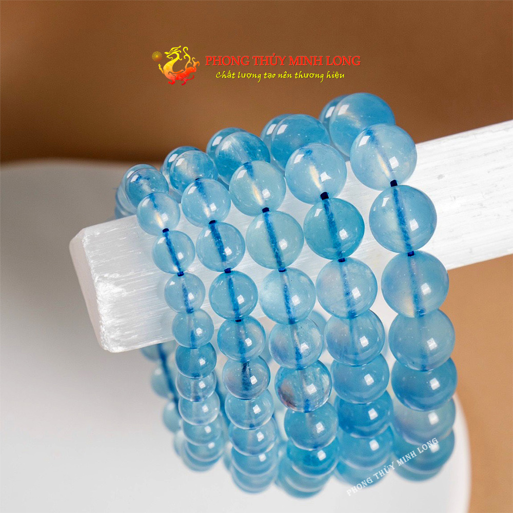 Vòng tay đá Aquamarine 1